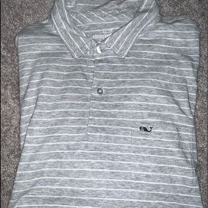 Vineyard Vines Grey Golf Shirt (Classic Fit) - Large
